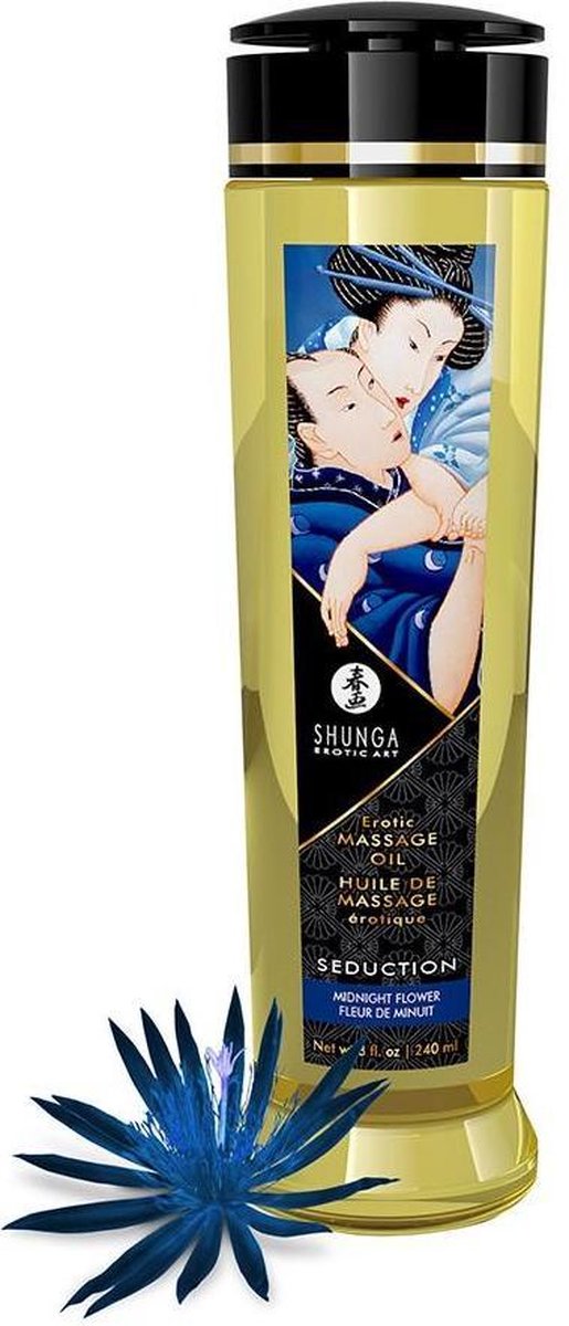 Shunga - Massage Olie Verleiding Midnight Flower