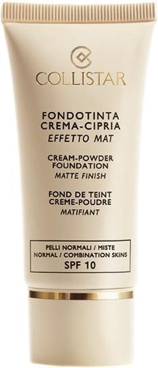 Collistar Cream Powder Foundation Matte Finish Foundation 30 ml  - Oranje