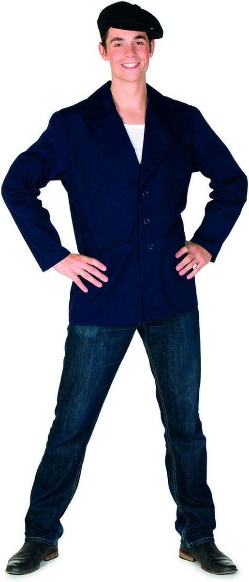 Boeren Tirol & Oktoberfest Kostuum | Jas Boer Op Chique Donkerblauw Man | Maat 62 | Carnaval kostuum | Verkleedkleding