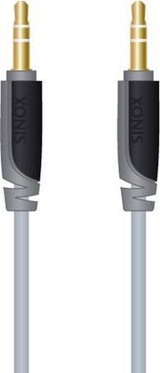 Sinox 1m 3.5mm audio kabel Grijs