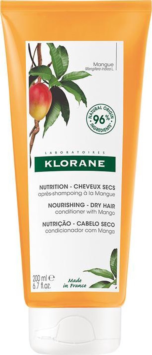 Klorane Haar Mangue Beurre de Mangue/Mangoboter Conditioner Droog Haar 200ml