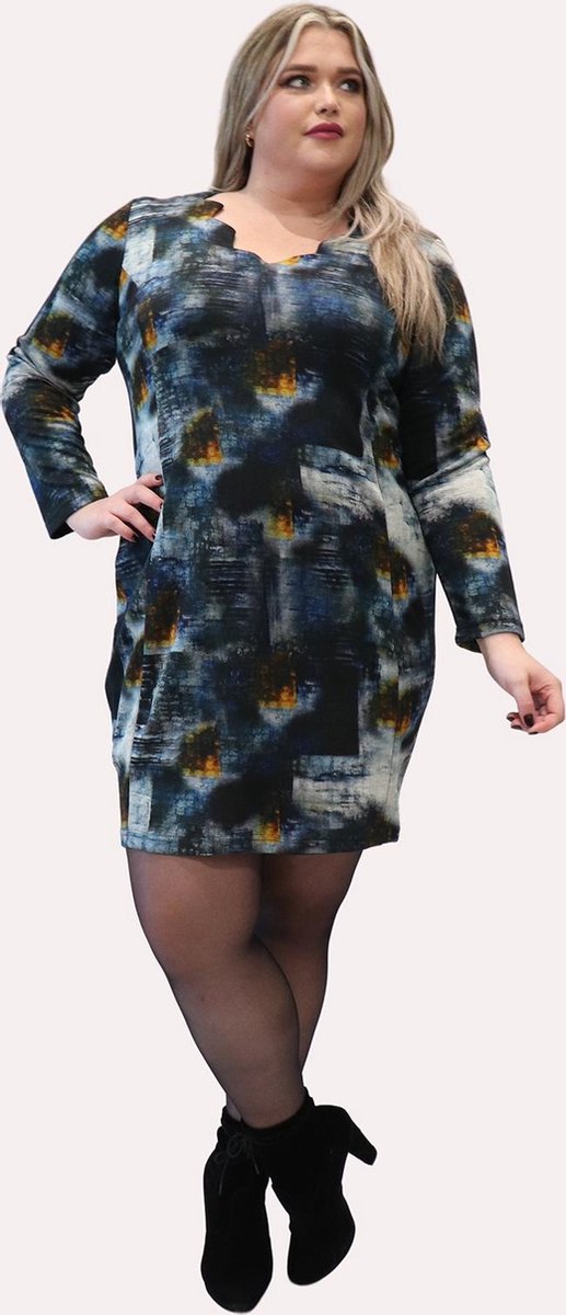Jurk Ophilia Kim print square