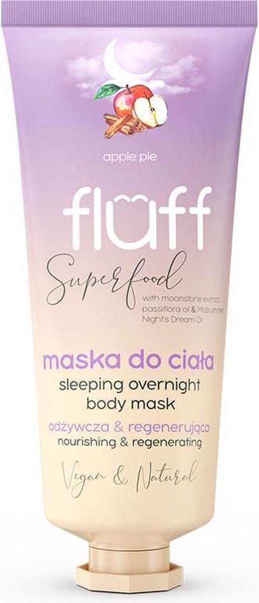 Fluff_super Food Sleeping Overnight Body Mask Od?ywczo-regeneruj?ca Maska Do Cia?a Szarlotka 150ml