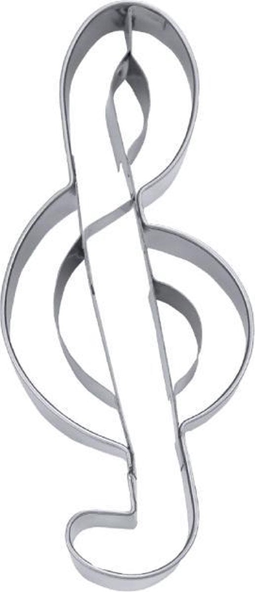 Uitsteker RVS Muzieksleutel | Clef | Koekjes| 5.5cm