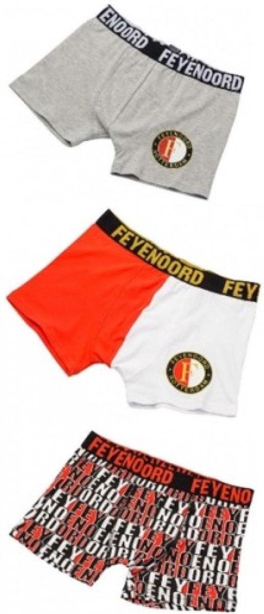 Boxershort feyenoord 3-pack maat 140