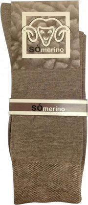 2-Pack Zachte Dunne Merino Wollen Sokken S15 - Unisex - beige - Maat 39-42