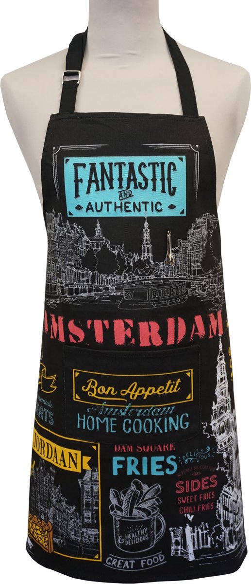 Memoriez Keukenschort Amsterdam 100% Katoen