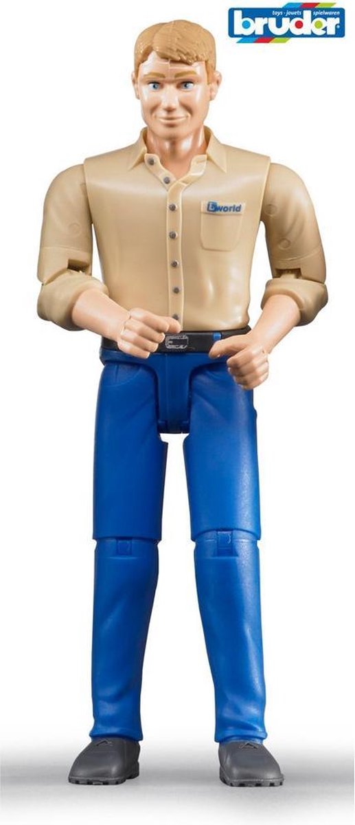Bruder 60006 Man met  blauwe broek