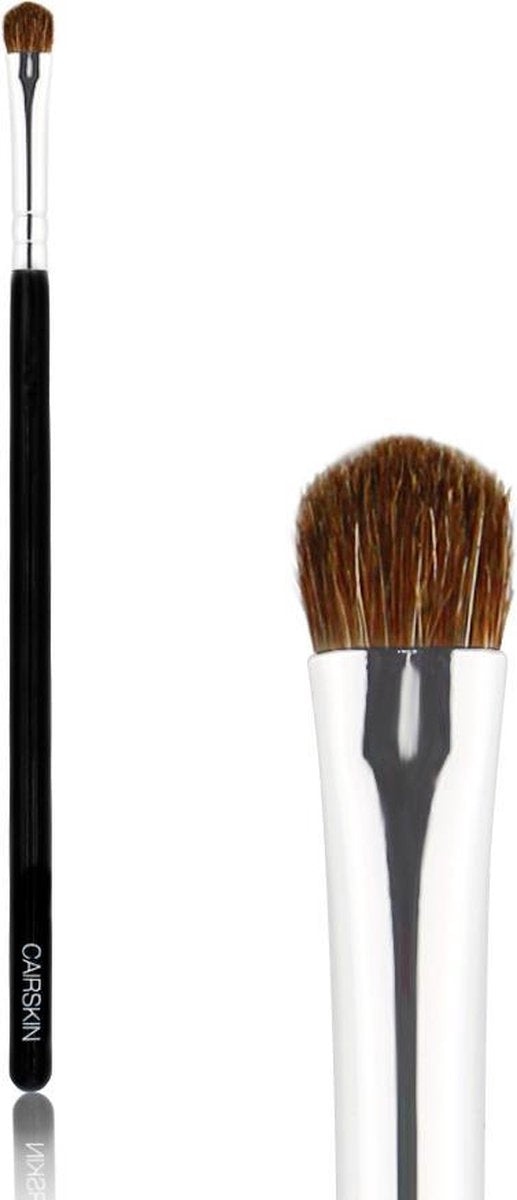 CAIRSKIN Highlighter Oogschaduw Make-up Kwast  - Goat Hair Professional Makeup Brush Natural Hairs - Round Smudge Shadow Brush CS125
