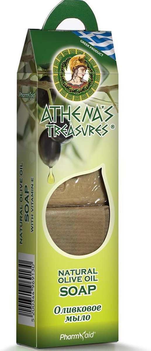Pharmaid Athenas Treasures Eco Olive zeep | Ideale ophang box 2 x 100gr | Natuurlijk Goed