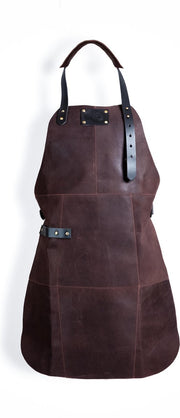 Leren Schort Bruin – Kindermaat -  Leren Schort voor Meisje Jongen - Kookschort – Leuk cadeau voor zoon of dochter – Echt leer Leren Schort Luxe - Lederen Schort – 66