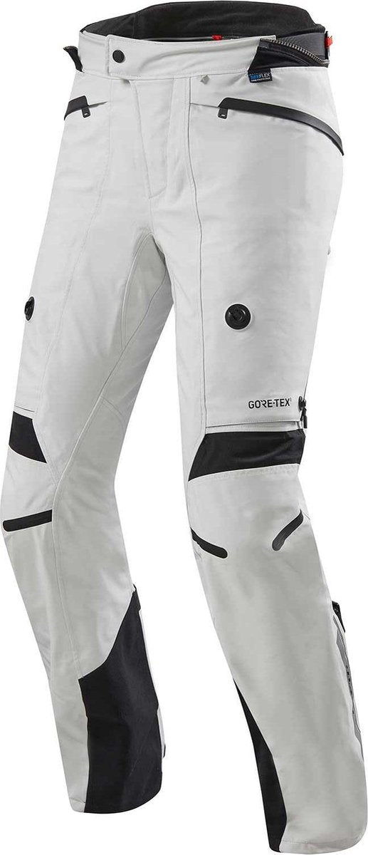 REV'IT! Poseidon 2 GTX Silver Black Standard Textile Motorcycle Pants L