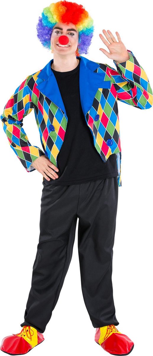 dressforfun - Herenkostuum clown Oleg S  - verkleedkleding kostuum halloween verkleden feestkleding carnavalskleding carnaval feestkledij partykleding - 300843