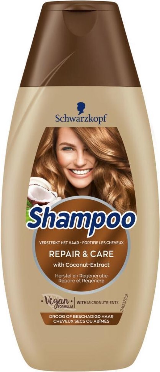 Schwarzkopf Repair & Care Shampoo 6x 250ml - Voordeelverpakking