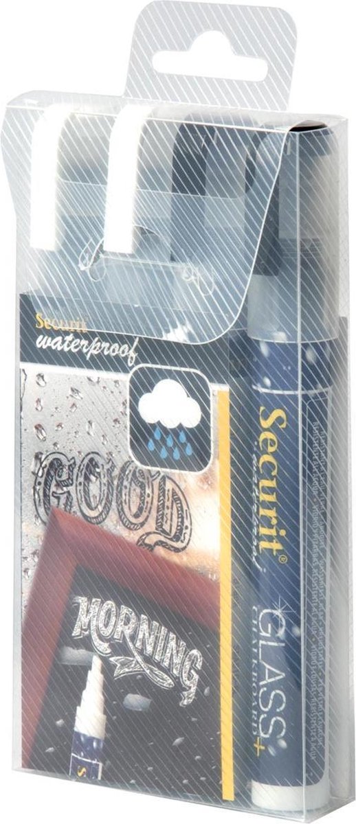 WATERPROOF KRIJTMARK M ZW/W 4X