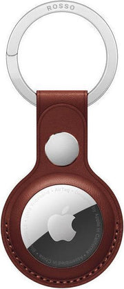 Rosso Element Apple AirTag Sleutelhanger Kunstleer Hoesje Bruin