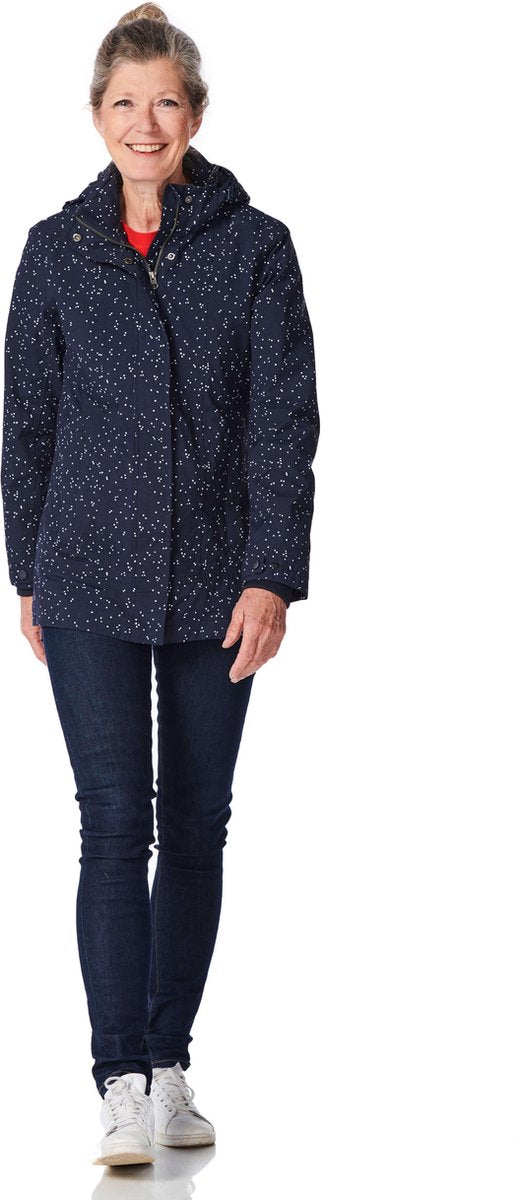 Milou jacket dot midnight blue/white-L