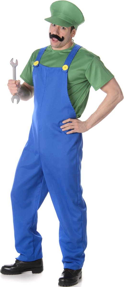Karnival Costumes Verkleedkleding Luigi Kostuum voor mannen Deluxe - L
