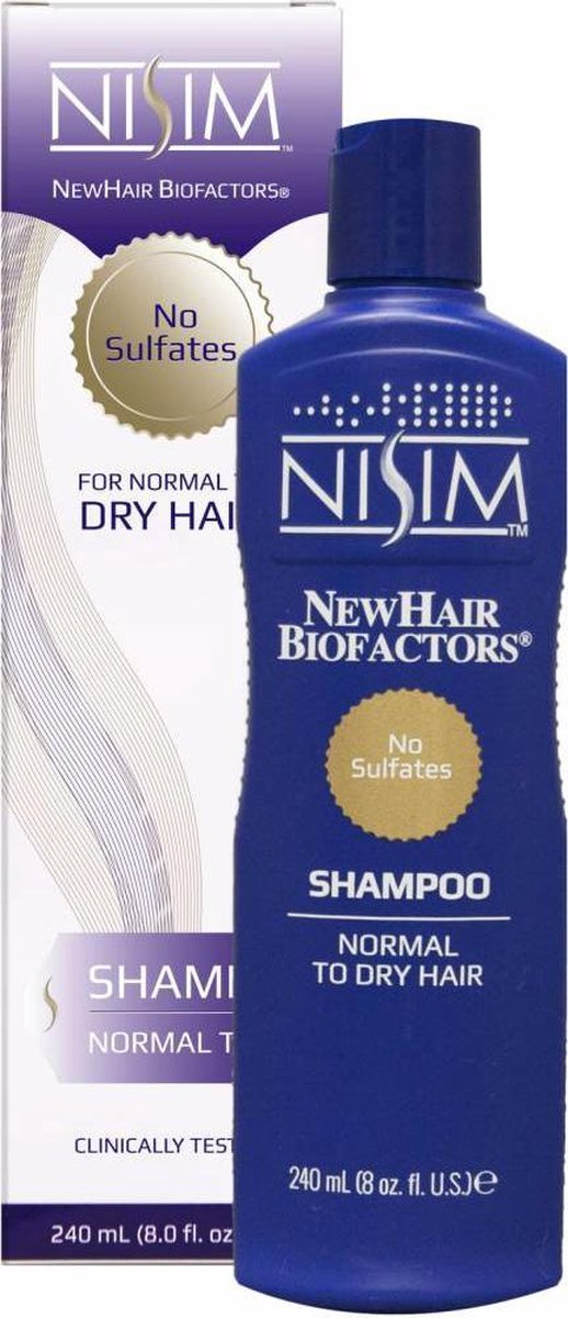 Nisim Shampoo voor Normaal tot Droog haar - 240 ml - Anti-Haaruitval plus Anti-Psoriasis