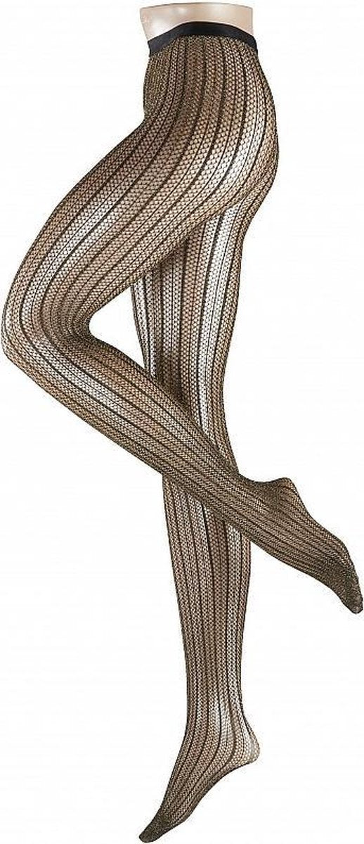 FALKE Golden Mirrow Fantasiepanty Dames 40844 - Volwassenen - L - Zwart