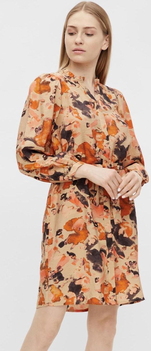 Objgalina L/s Dress 114 23035176 Sandshell