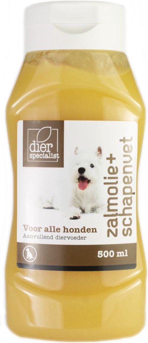 Dierspecialist zalmolie/schapenvet - 500 ml