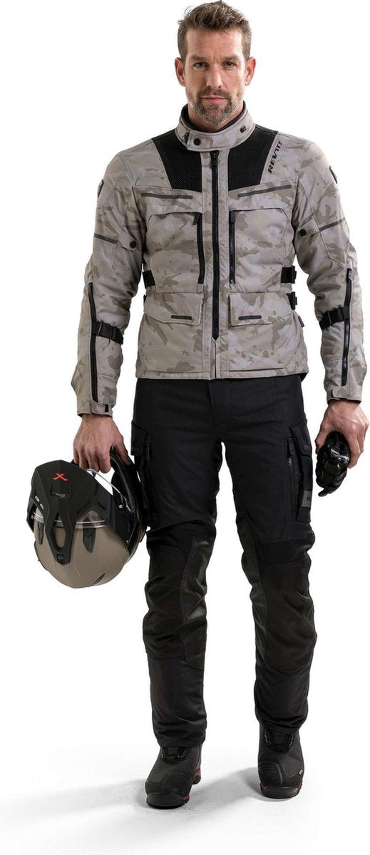 REV'IT! Offtrack Long Black Textile Motorcycle Pants M