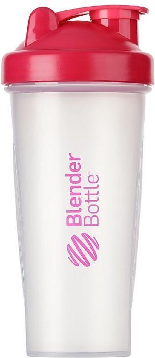 BlenderBottle Classic Eiwitshaker 820 ml Transparant Rose