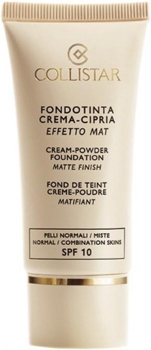 Collistar Cream Powder Foundation Matte Finish Foundation 30 ml  - 5 Biscotto