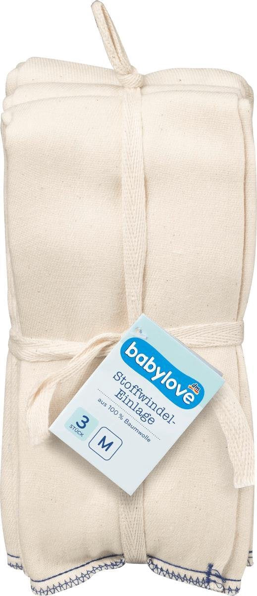 Babylove Baby Hydrofiel luier Gemaakt van 100% katoen - Wit - Maat M - 34 x 47 cm - 3 Stuks