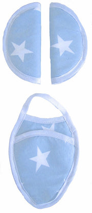 Inlegkussen - Buggykussen - Buggy inleg - Wolk Blauw