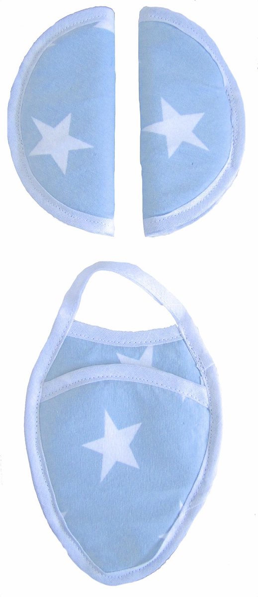 Inlegkussen - Buggykussen - Buggy inleg - Wolk Blauw