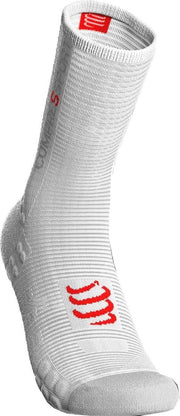 Compressport Pro Racing V3.0 Fietssokken Wit/rood Maat 39-41