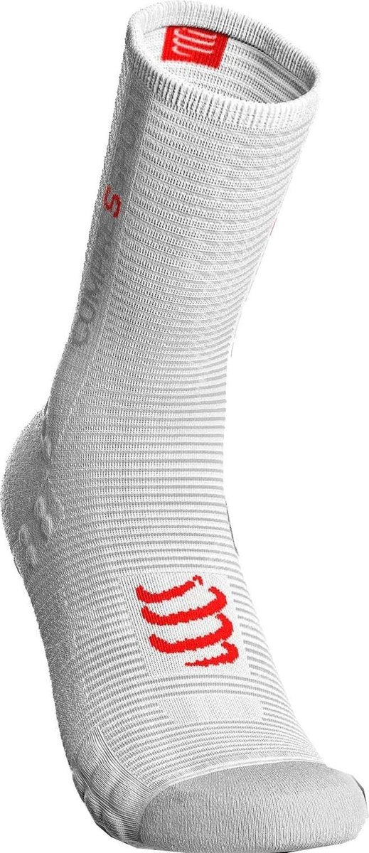 Compressport Pro Racing V3.0 Fietssokken Wit/rood Maat 39-41