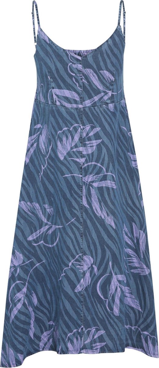 Cassis - Jurk in bedrukte tencel - Denim