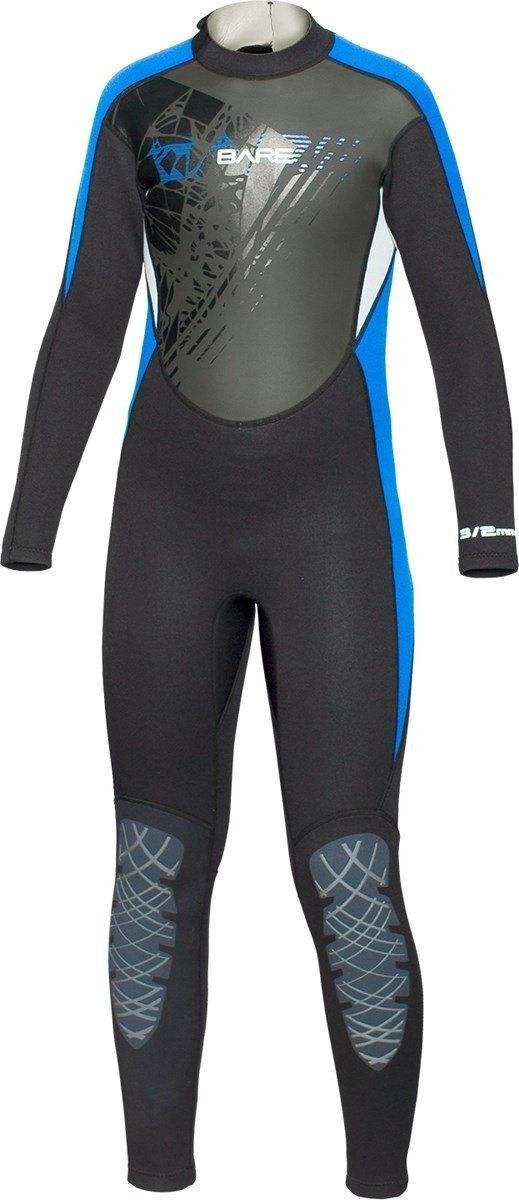 Bare 3/2mm Manta Full - Wetsuit - Kinderen - Blauw - 14