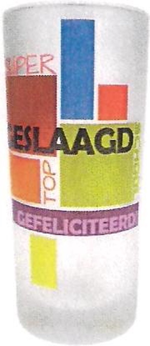 Glas geslaagd gefeliciteerd super top
