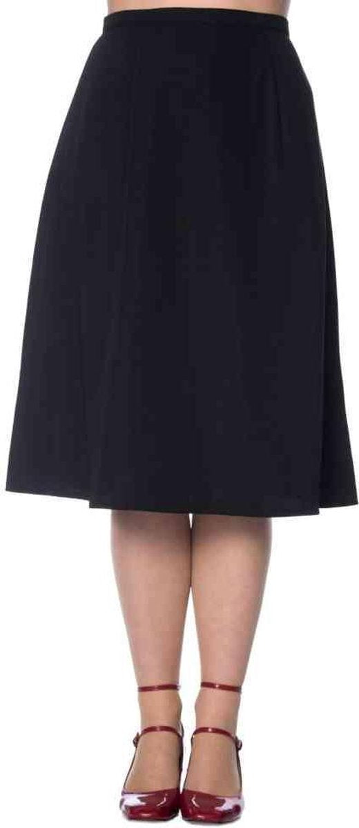 Dancing Days Rok -M- SUE-ELLEN BIAS CUT Zwart