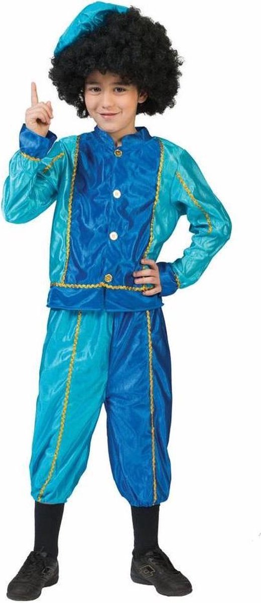 Piet kostuum kind blauw maat 116