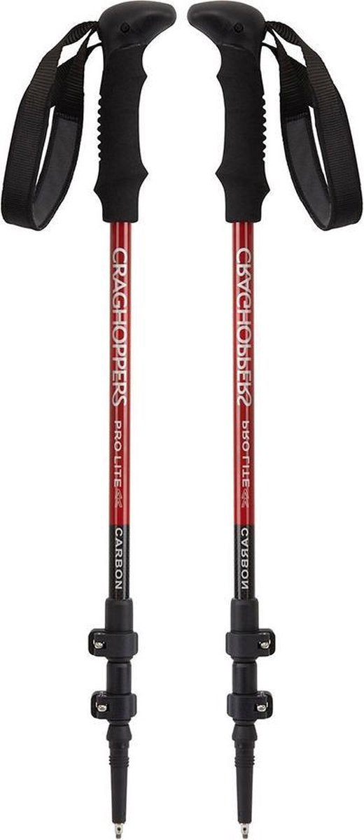Craghoppers Twin Pro Lite Wandelstokken Verstelbaar Rood
