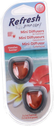 Refresh Your Car Mini-luchtverfrissers Hawaian Sunrise 3 Ml 2 Stuks