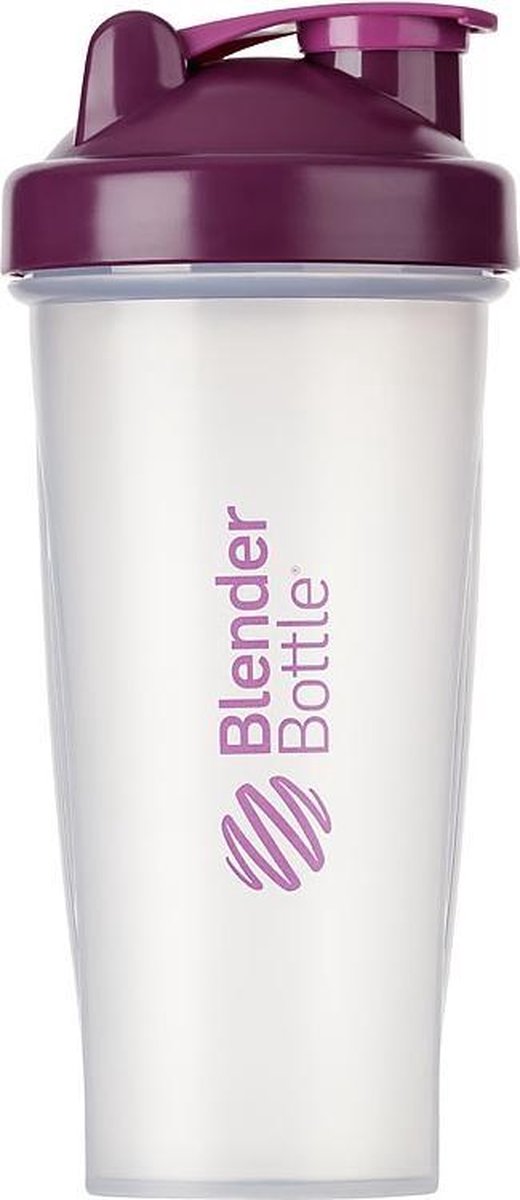 BlenderBottle Classic - Eiwitshaker / Bidon - 820ml - Transparant Plum
