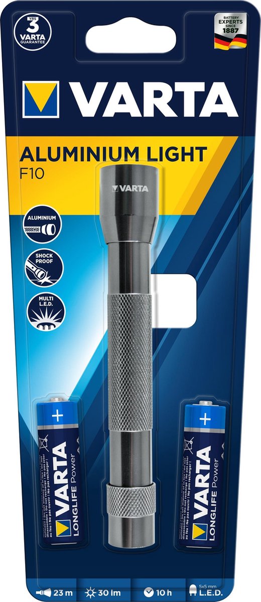 Varta Led Zaklamp 30lm Zwart