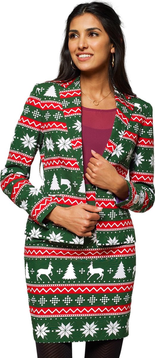 OPPOSUITS - Mrs. Festive Opposuits kostuum voor vrouwen - XL - Volwassenen kostuums