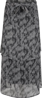 Tramontana | Midi Rok met Print | Print Blacks | Maat L | Dames Rokken