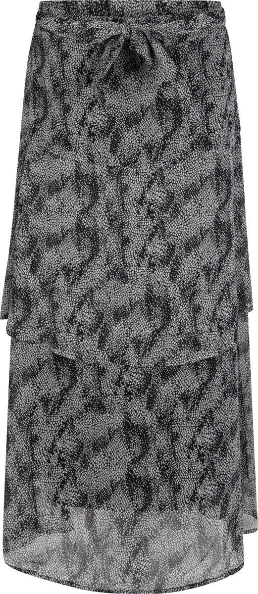 Tramontana | Midi Rok met Print | Print Blacks | Maat L | Dames Rokken