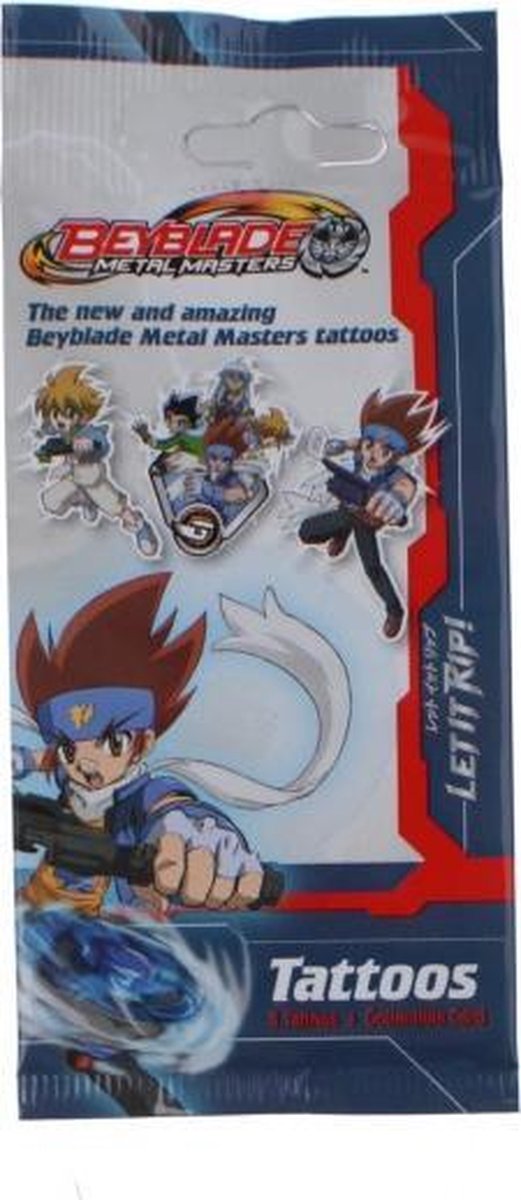 Goliath plaktattoos Beyblade 9-delig
