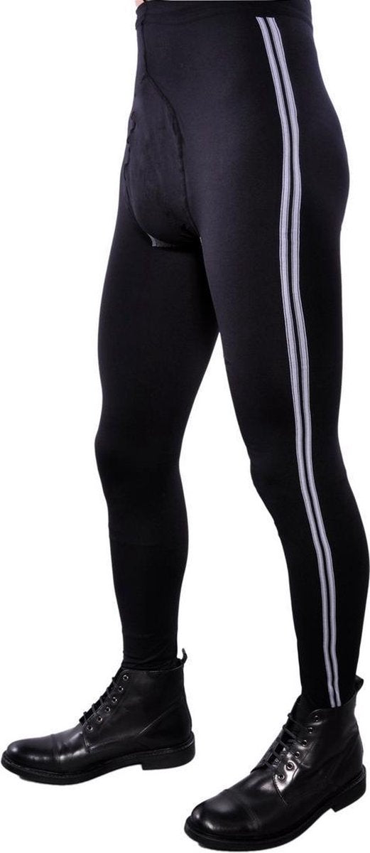 Adrian Sportieve mannenpanty Sport 60DEN  zwart/wit maat M