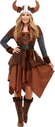 Viking Koningin Kostuum Barbaar - Maat S