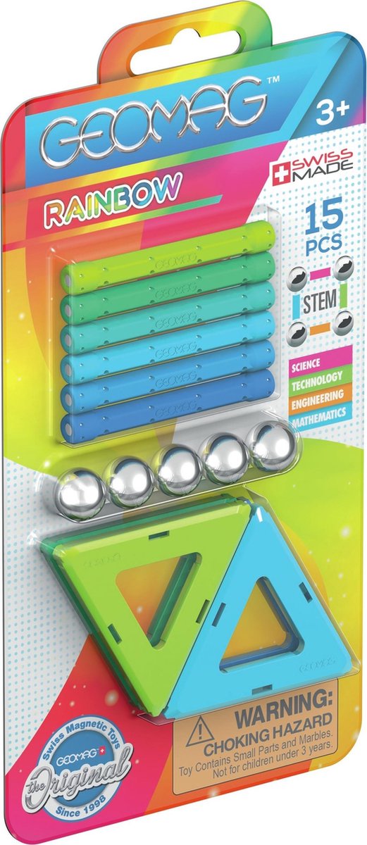 Geomag Rainbow Blister Cold - 15 delig